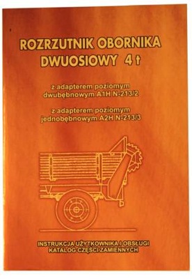 KATALOG CZĘŚCI ROZRZUTNIK OBORNIKA DWUOSIOWY 4T