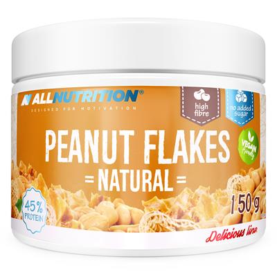 ALLNUTRITION PEANUT FLAKES 150g NATURAL MASŁO ORZECHOWE W PŁATKACH