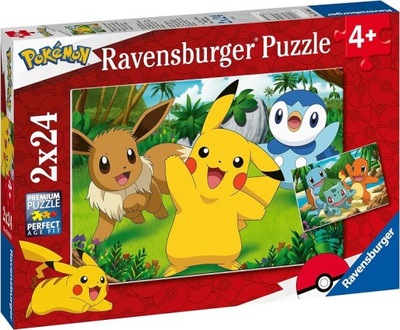 Ravensburger Układanka Puzzle 2x24 el. - Pokemony 5668