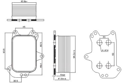 NISSENS RADUADOR ACEITES DS DS 3 DS 4 DS 5 CITROEN BERLINGO BERLINGO  