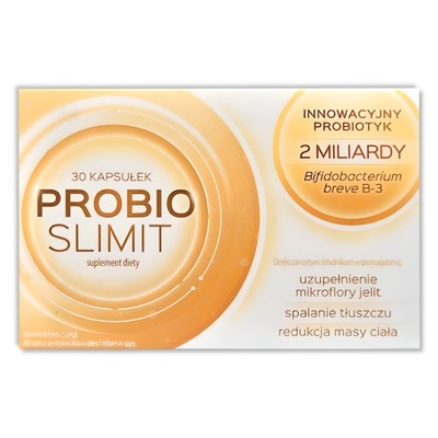 Probioslimit, innowacyjny probiotyk, 30 kaps. uzupełnienie mikroflory jelit