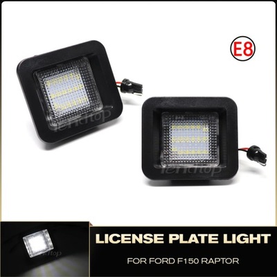 PARA F150 2015-2018 FORD RAPTOR PARTE TRASERA FAROS TAG DIODO LUMINOSO LED NÚMERO CON RETROILUMIACIÓN ZAROW  