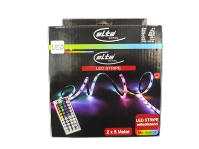 Taśma LED Elta 2 x 5m Multicolor RGB