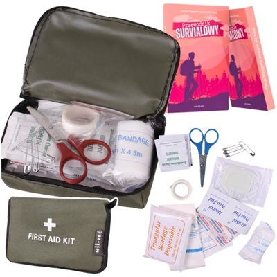 АПТЕЧКА ПЕРВОЙ ПОМОЩИ ТУРИСТИЧЕСКАЯ MIL-TEC FIRST AID KIT МАЛАЯ OLIVE 21EL фото