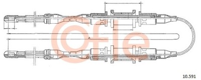 AD16 43012126 CABLE HAM. KADETT E 1.6-1.8D 522560 90184271  