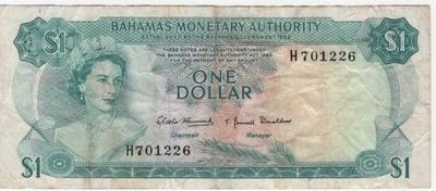 BAHAMY 1 DOLLAR 1968