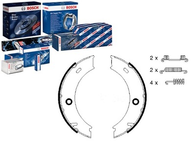 ZAPATAS DE TAMBOR DE FRENADO MERCEDES W463 SPRINTER VARIO 96-  