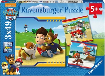 Ravensburger Puzzle 3x49 - Psi Patrol Przyjaciele
