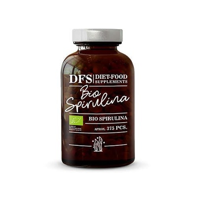 BIO SPIRULINA 375 TABLETEK BIAŁKO ROŚLINNE CHLOROFIL ŻELAZO ENERGIA