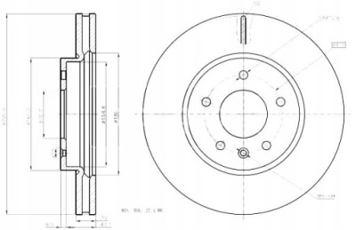 Гальмівні диски ham. 2szt opel p. antara captiva maxgear фото №1