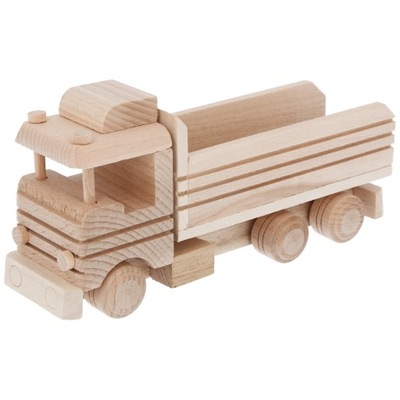 Ciężarówka drewniana, tir pojazd drewniany model z drewna