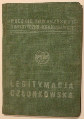 LEGITYMACJA PTTK - LEGITYMACJA CZŁONKOWSKA, 1967 rok
