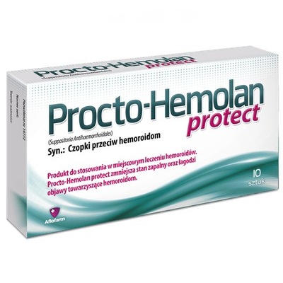 Procto-Hemolan protect czopki 10szt hemoroidy