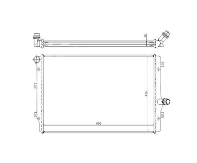 РАДІАТОР VW JETTA 06- 1K0121251DM НОВИЙ