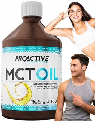 SPALACZ TŁUSZCZU termogenik MCT OIL ProActive dobre kwasy olej 400mla