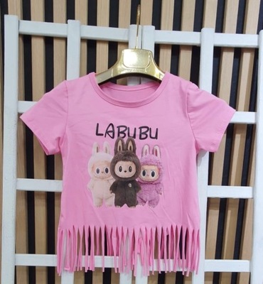 LB2 Bluzeczka LABUBU frdzle jansy róż r 6