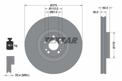 2X ДИСК ТОРМОЗНОЙ DB ПЕРЕД C167/V167/X167 2,0-4,0 4-MATIC 18- 92346705