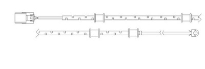 SENSOR KLOCK HAMULC JAGUAR XF 08- P  