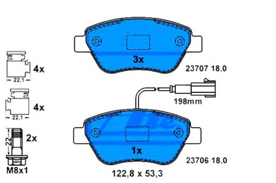 SABOTS DE FREIN DE FREIN ATE 77363942 77363974 77364394 77 - milautoparts-fr.ukrlive.com