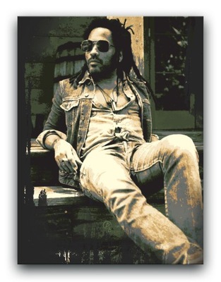 LENNY KRAVITZ - OBRAZ 80x60 canvas plakat rock