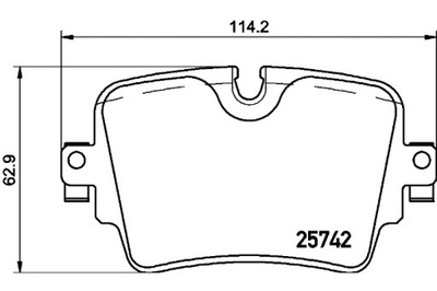 BREMBO ZAPATAS DE FRENADO JAGUAR F-TYPE CONVERTIBLE X152 10 12- JAGUAR  