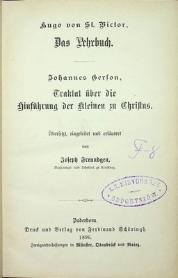 Praca Zbiorowa - Das Pehrbuch 1896 r