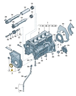 Новая  оригинальные audi оригинальный номер сальник вала 06l103085b фото №1