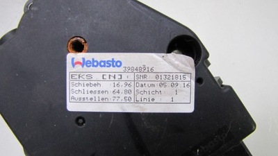 MOTOR TECHO SOLAR VOLVO S60 V60 XC60 39848916 01321815  