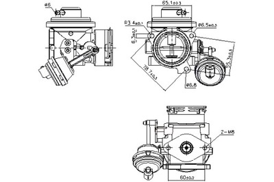 NISSENS КЛАПАН ЕГР VW NEW BEETLE 1.9D 02.01-09.10