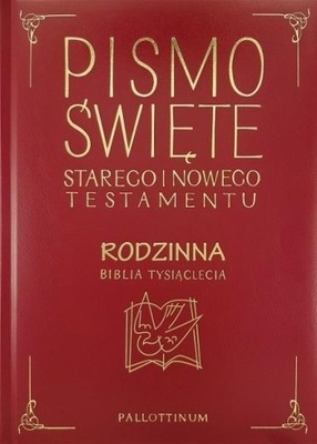 Biblia Tysiąclecia rodzinna ekooprawa złocona