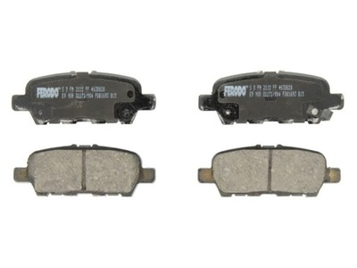 KLOCEK BRAKE SET REAR (WITH AKUSTYCZNYM SENSOR ZUZYCIA) INFINITI EX, F  