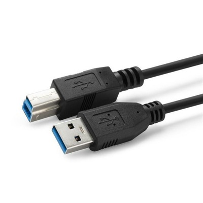 Kabel USB 3.0 MicroConnect A-B 5m M-M, Czarny
