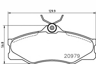 ZAPATAS DE FRENADO VW PARTE DELANTERA T2 85-92 TEXTAR  