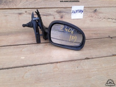 Дзеркало зовнішнє механічний праве peugeot 406 e2015007 фото №1