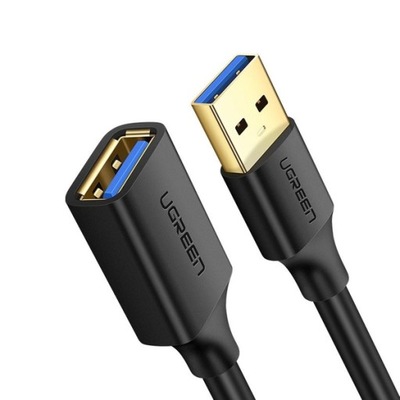 Ugreen kabel przejściówka USB 3.0 (żeński) - USB 3.0 (męski) 1M czarny
