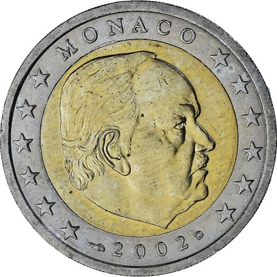 Monaco, Rainier III, 2 Euro, 2002, Paris, AU(55-58