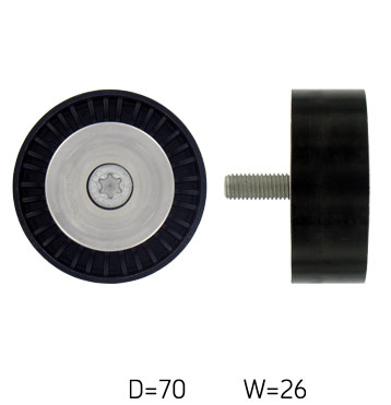 SKF РОЛИК РЕМЕНЯ WIELOROWK. OPEL 1,9CDTI ASTRA H/VECTRA