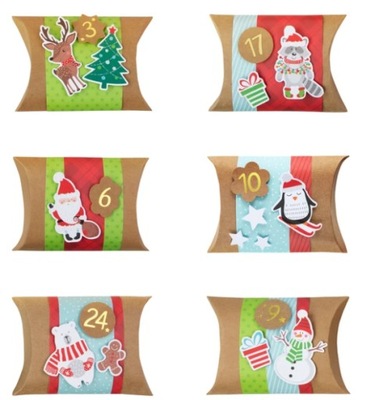 Świąteczne Pudełka Kalendarz Adwentowy DIY