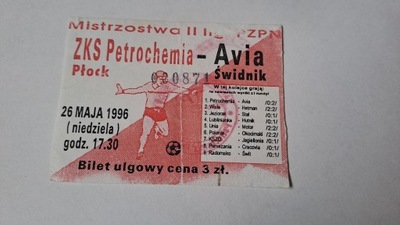 WISŁA PŁOCK - AVIA ŚWIDNIK 26-05-1996