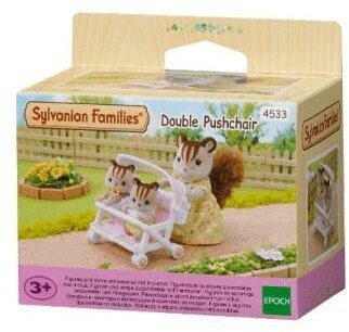 Podwójny wózek spacerowy. Sylvanian Families