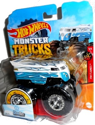 Autko DRAGBUS HW Flames Monster Trucks Hot Wheels