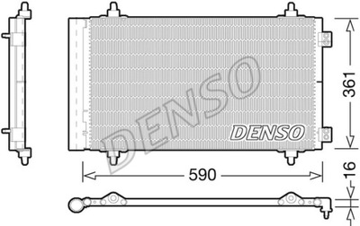 RADUADOR DE ACONDICIONADOR DENSO DCN21018  