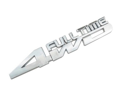 4WD COMPLETO TIME EMBLEMA INSIGNIA METÁLICO CROMADO  