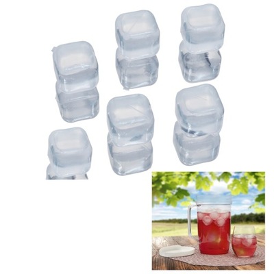 Kostki lodu 50 szt wielokrotnego użytku do napojów