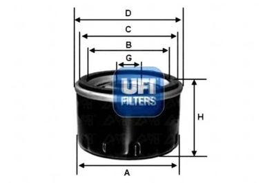 UFI ФІЛЬТР МАСЛА 