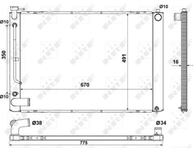 NRF 53681 CHLODNICA, SISTEMA AUŠINIMO VARIKLIO 