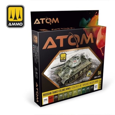 AMMO 20705 ATOM Russian Tanks Colors WWII Set [PAINT SET]