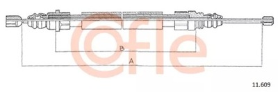 COFLE 11.609 ТРОС ГАЛЬМА РУЧНОГО