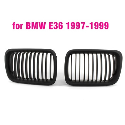 BLACK E36 РЕШІТКАE ABS FRONT REPLACEMENT HOOD KIDNEY РЕШІТКА FOR BMW E36~52536
