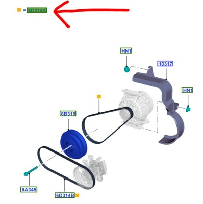 Набір ремені klinowych 2.2 tdci transit / custom фото №1